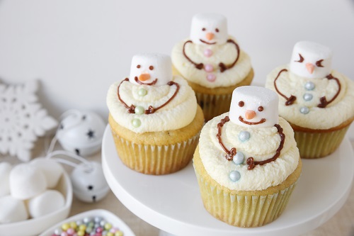 Snowmen cakes
