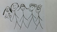 Fostering family drawing