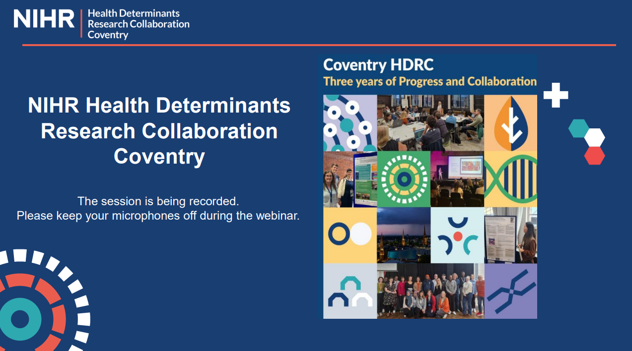 NIHR Coventry HDRC Culture Change Webinar